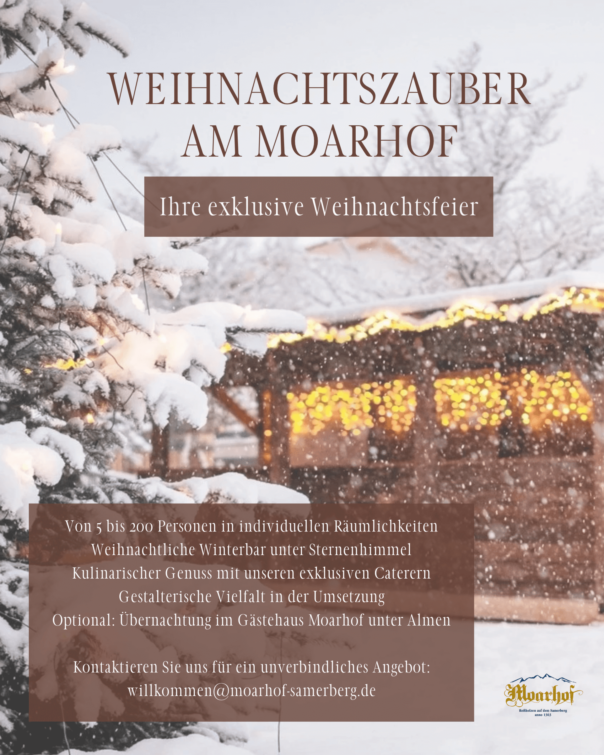 Weihnachtszauber am Moarhof